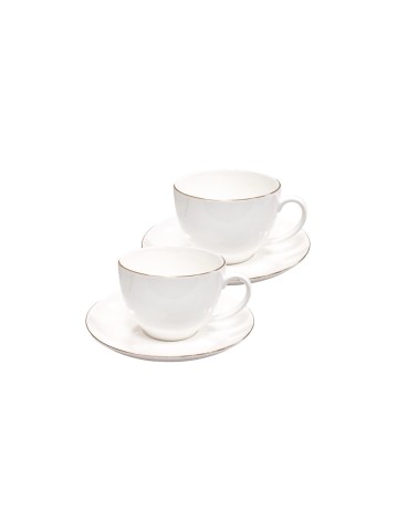 TAZZA THE' FILORO SET 2PZ NEW BONE 50262