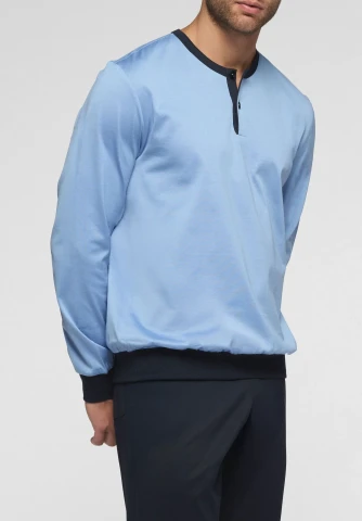 Pigiama Lungo con Polsini in Filo di Scozia Venezia VPRT00350 AVIO