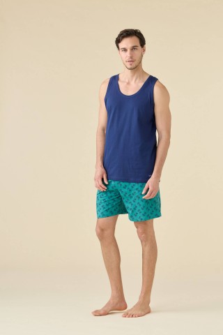 PIGIAMA UOMO COTONE SPALLA LARGA FC003284 NOIDINOTTE MEDIEVAL BLUE