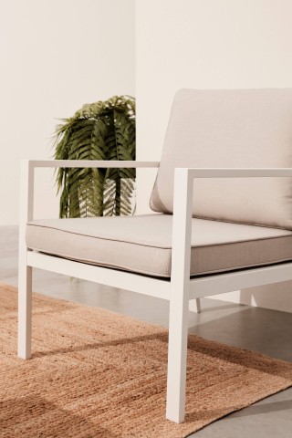 SET4 SALOTTO CON CUSCINI HILDE BIANCO LD30 0664002