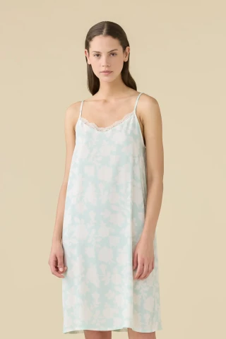 ABITINO DONNA VISCOSA BRETELLINA LA003528 GREEN