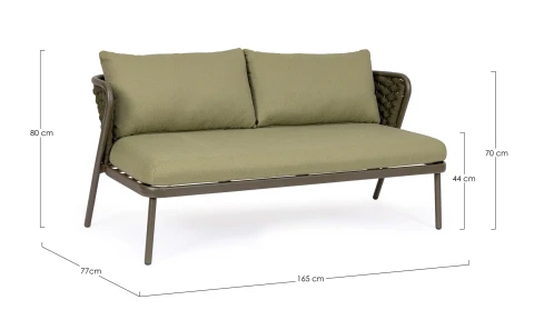 HARLOW OLIVE DIVANO 2 POSTI 0663585 BIZZOTTO