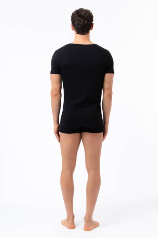 T-SHIRT MANICA CORTA SCOLLO V FILA FU5001 NERO