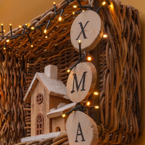 CATENA LUCI MINILOCUSTER CON 1000 LED BIANCO CALDO 80256