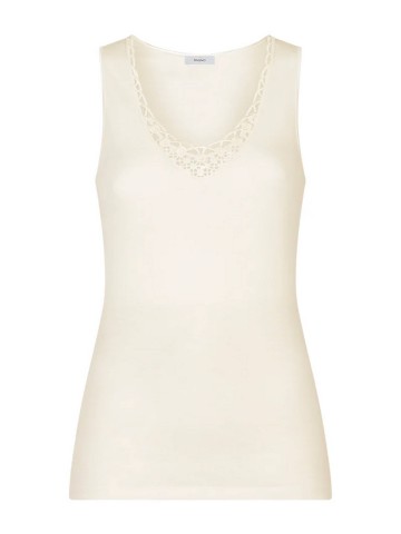 MAGLIA SINTONIA PURA SPALLA LARGA CON PIZZO RAGNO 071852 BIANCO LANA