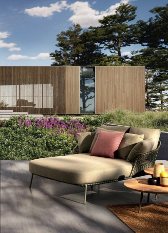 DAYBED 2 POSTI CON CUSCINI IVISSA VERDE 0660617