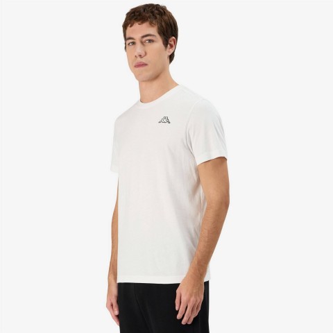 MAGLIA MANICA CORTA SLIM FIT 304J150 KAPPA BIANCO