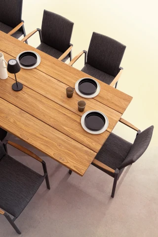RAMSEY TAVOLO 240x100cm NERO 0804457 BIZZOTTO