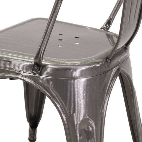 Sedia ferro new bristol galvanizzato cm43x43h45/84