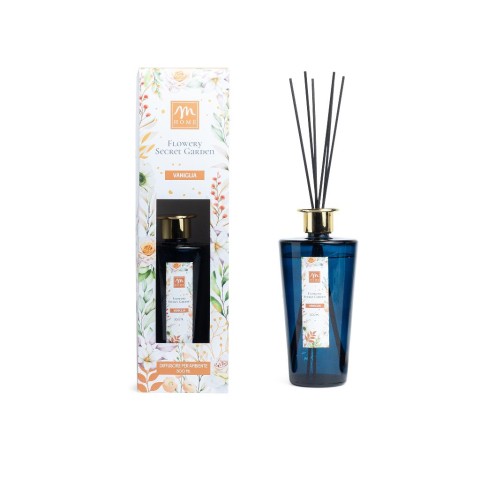 DIFFUSORE DI FRAGRANZA ALLA VANIGLIA IN VETRO 500ML VANIGLIA