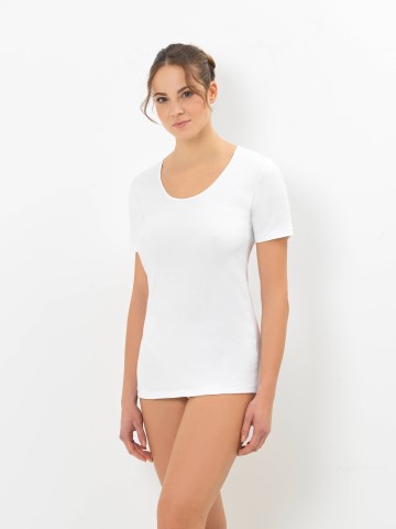 MAGLIA MEZZA MANICA GIROCOLLO EMMEBIVI 30813 01 BIANCO