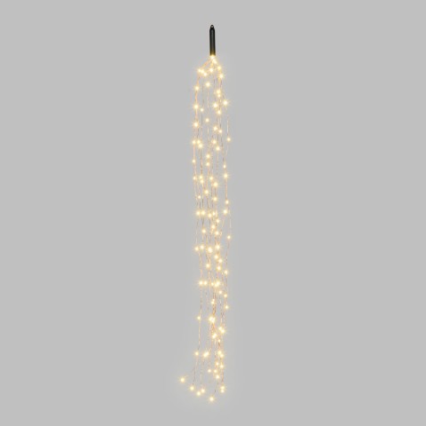 CASCATA 100 MICROLED BIANCO CALDO 1MT 41486