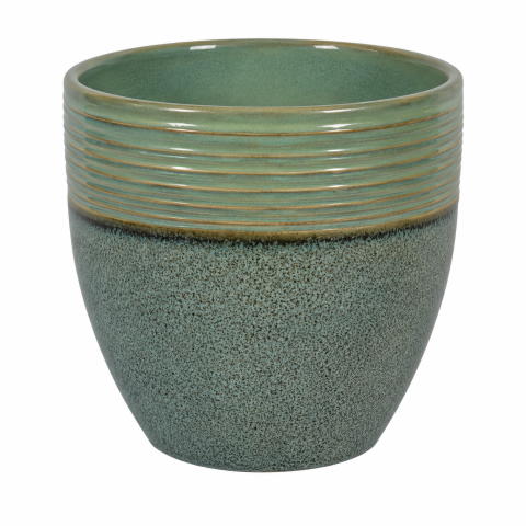 VASO CERAM CORSICA M D27X26H BIC.SMERALD