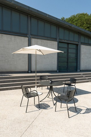 TAVOLO TONDO DIAMETRO 105 5 POSTI 1814 FERRO ANTICO LAMIERA PIENA