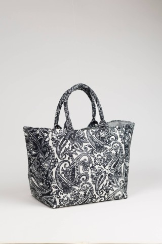 BORSA CON CHIUSURA A ZIP TR001506 BLACK