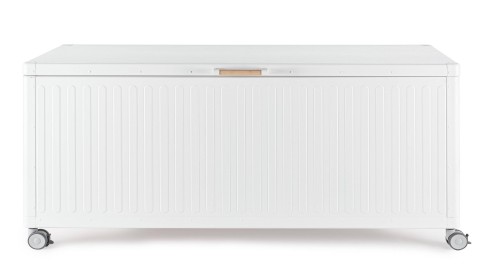 BAULE PORTA CUSCINI CON RUOTE OCEAN L BIANCO 0663973