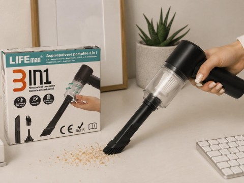 ASPIRAPOLVERE PORTATILE 3IN1
