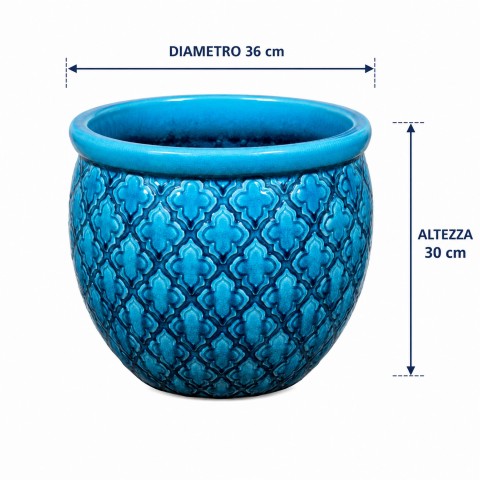 VASO CERAMICA SINGAPORE M D36X30H OCEANO