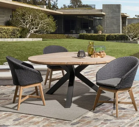 CARBON PALMDALE TAVOLO TONDO diametro 160cm 0804739 BIZZOTTO