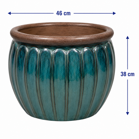 VASO CERAMICA LILLE L D46X38H OCEANO