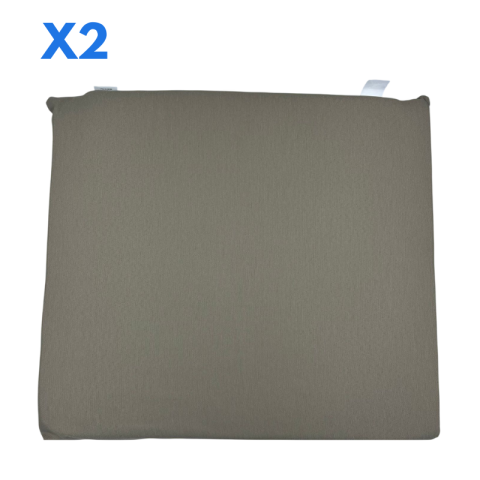 SET 2 CUSCINI PER DIVANETTO MADE IN ITALY TORTORA