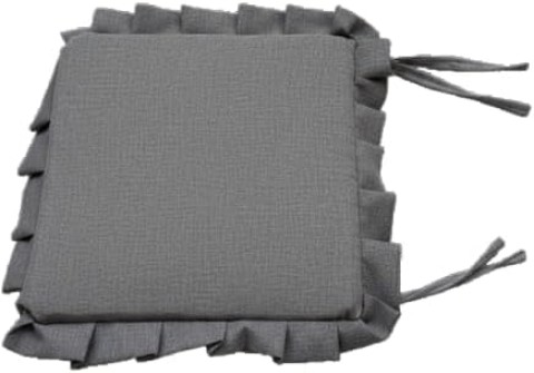 NEW EDGAR SET 2 CUSCINI QUADRATI CON VOLANT GRIGIO