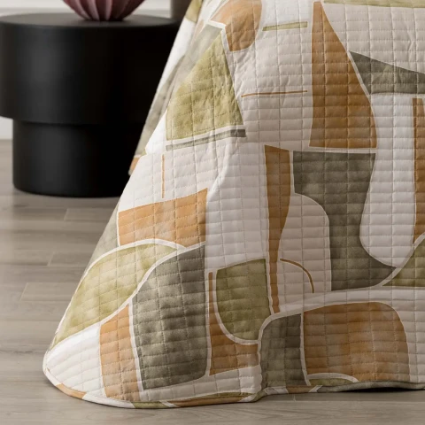 TEREN QUILT STAMPATO 1P 1/2 LE0943 BEIGE