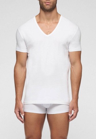 MAGLIA COT.MM SC.V 5326 UOMO-NO 3^ BIANCO