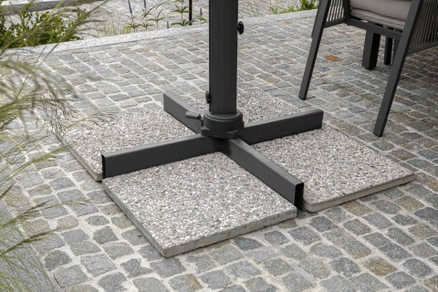 OMBRELLONE ALLUMINIO MONTANA 3X3H2,65M SABBIA PALO LATERALE