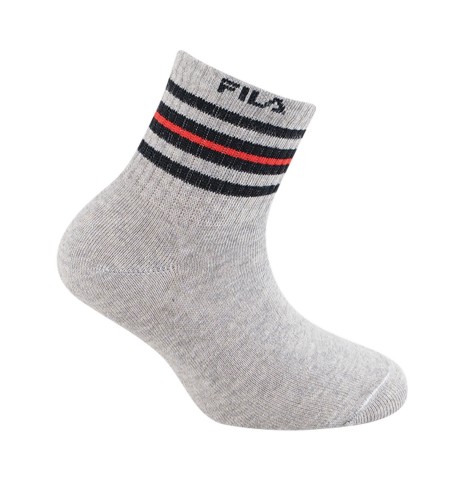 CALZA QUARTER BIMBO FILA 3PZ F2119 GREY/BLACK/WHITE