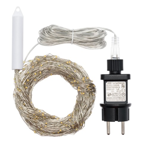 CASCATA LUCI DA 900 MICROLED FLASH BIANCO CALDO E BIANCO FREDDO 74583