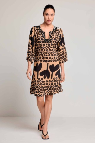 JOHANNA ABITO LARGO DONNA DA26-051 MULTICOLOR