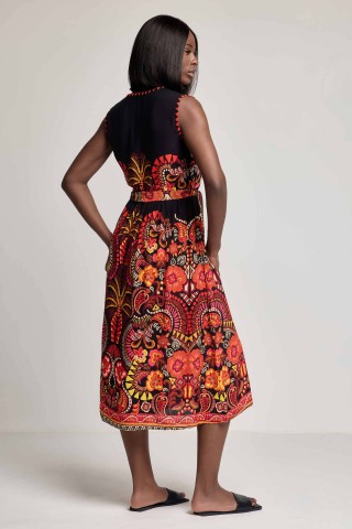 KYOKO ABITO LUNGO DONNA DAVID DA26-084 MULTICOLOR