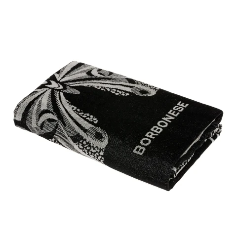 TELO MARE BUTTERFLY 100X180 BORBONESE NERO