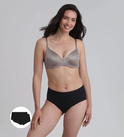 SLIP MIDI 2PZ PLAYTEX AP09G0 AP00AZK NERO