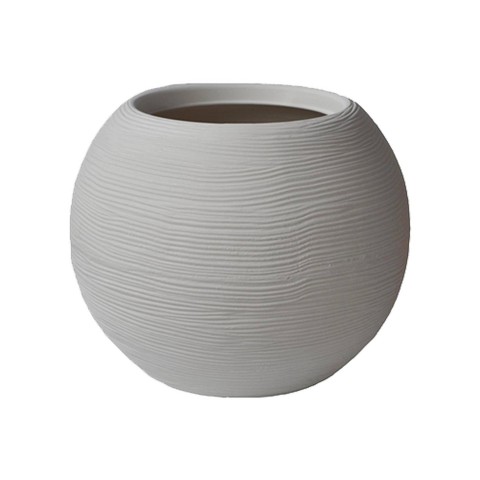 VASO SFERA RIGATA CORDA LINEA SHABBY VASAR, SFRI 30 M30C67