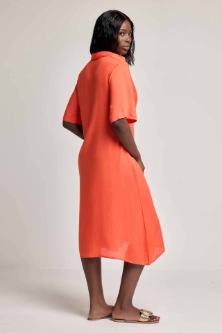 ASIA MIDI DRESS DA26-013 ORANGE