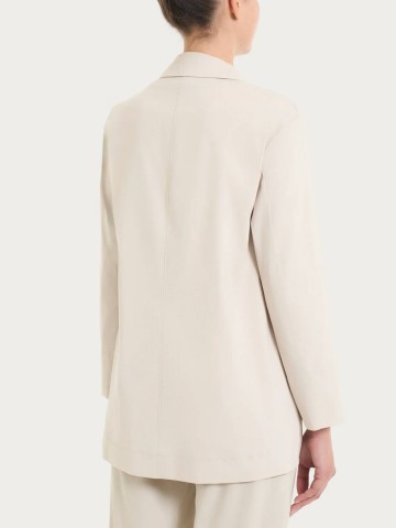 Blazer leggero destrutturato in Super Fresh DH15GA RAGNO CHAMPIGNON