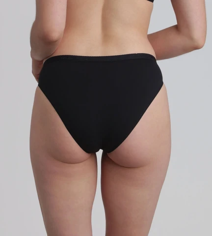 Pacco da 2 slip sgambati neri Cotone Bio NERO