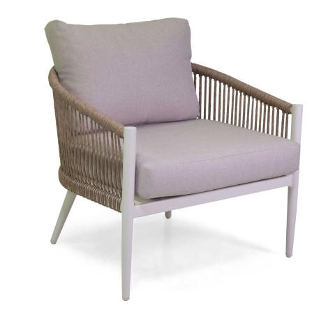 ANNISTON SALOTTO 3POSTI BIANCO/CORDA NATURALE