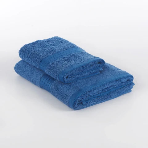 LIVING SET ASCIUGAMANI 1+1 VIA ROMA, 60 SS0035 AZZURRO