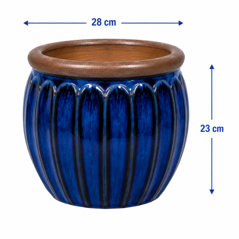 VASO CERAMICA LILLE S D28X23H VIOLA
