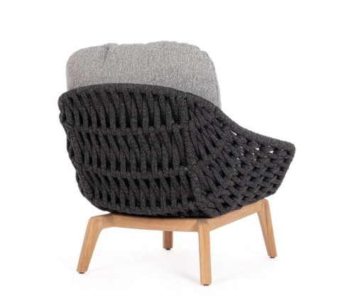 POLTRONA CON CUSCINO TAMIRES ANTRACITE 0660606