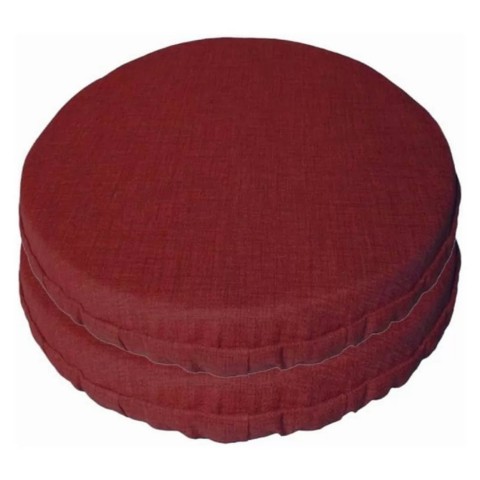 CUSCINO CON VOLANT 2PZ TONDO NEW EDGAR BORDEAUX