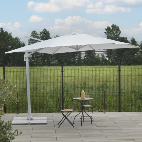 OMBRELLONE IN ALLUMINIO NEW MICHIGAN 3X3MT BIANCO VACCHETTI