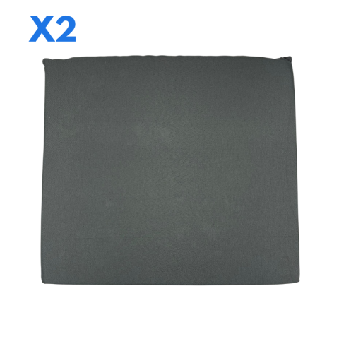 SET 2 CUSCINI PER DIVANETTO MADE IN ITALY ANTRACITE