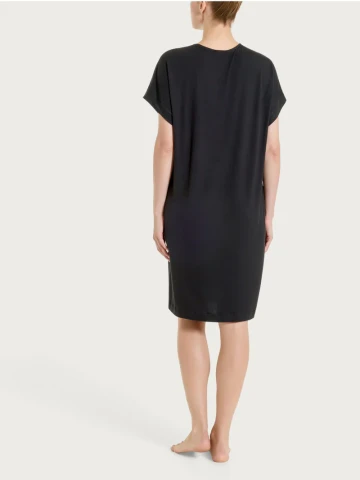 Abito con occhielli in Viscosa Summer DT02DX NERO
