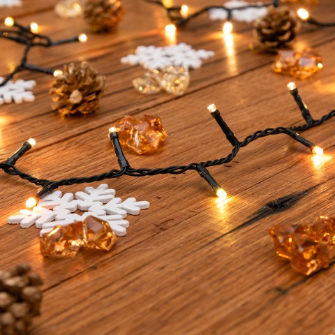 CATENA LINEARE CON 600 LED MULTI BIANCO CALDO 79984
