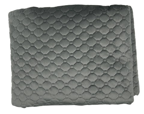 TRAPUNTINO VELVET MATRIMONIALE SUPER PROMO ANTRACITE