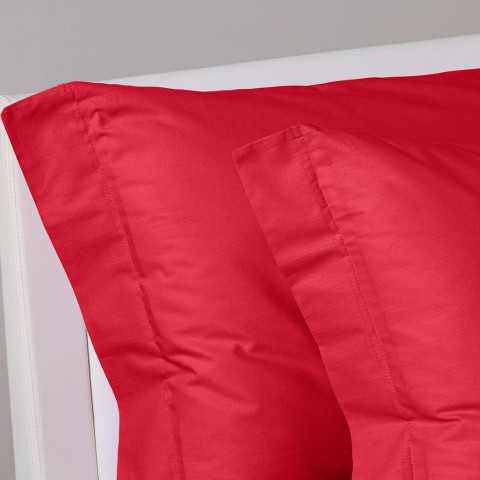 BASIC COLLECTION COMPLETO LENZUOLA UNA PIAZZA E 1/2 ILBLUCASA ROSSO